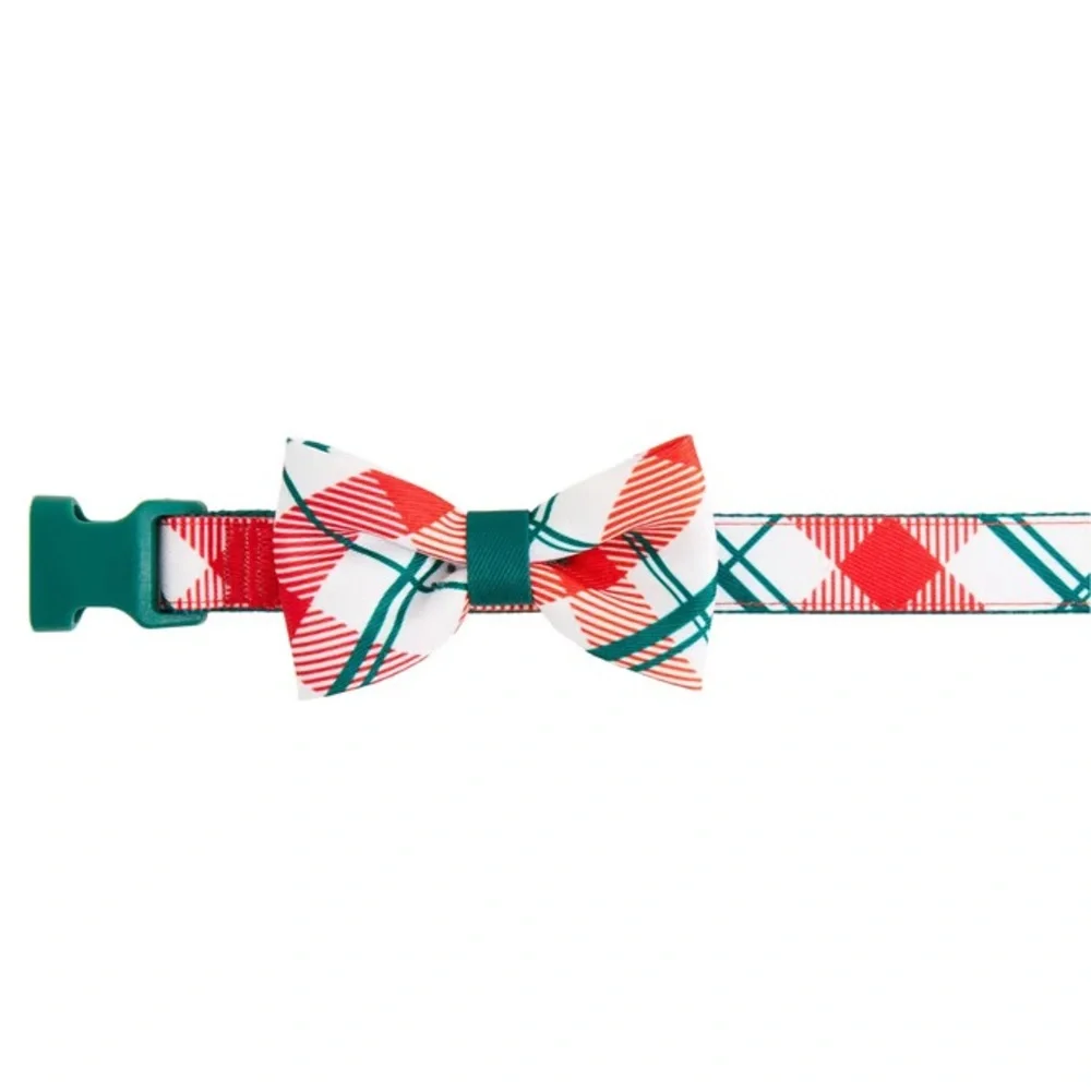NWT Merry & Bright Plaid Dog Collar Christmas Buffalo Plaid 2023